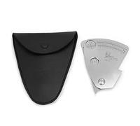 Stainless Steel Fan Shaped Weld Gauge, Welding Inspection Tool, Fillet Weld Measurement Gauge with Clear Scale, 0-20mm Range for Accurate Angle Width Height Check