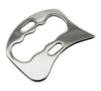 Stainless Steel Fascia Scraper, IASTM Tool for Myofascial Release, Muscle Scraping Tool, K-Shaped Gua Sha Tool with Double Bevel Edges, Trigger Point Relief and Muscle Recovery