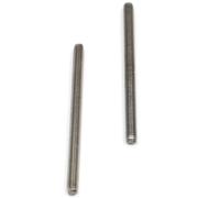 Stainless Steel Fasteners Threaded Rod, M5 M6 M7 M8, 16 20 25 30 90 100mm Full-Thread Bar 2pcs(M6 x 55MM)