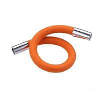 Stainless Steel Faucet Extension Tube Compatible with Most Faucets Featuring Flexible 360 Degree Rotation and Silicone Components for Splash Reduction (30cm)