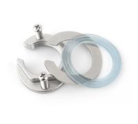 Stainless Steel Faucet Fixing Nut Kit, Single Hole Faucet Fixing Piece, Lock Nut Mounting Fitting to Prevent Kitchen and Bathroom Faucets from Loosening, Single Hole Nut Mounting Type