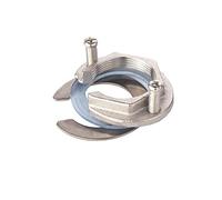 Stainless Steel Faucet Fixing Nut Kit, Single Hole Faucet Fixing Piece, Lock Nut Mounting Fitting to Prevent Kitchen and Bathroom Faucets from Loosening, Single Hole Nut Mounting Type Connector 31 mm