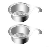 Stainless Steel Faucet-Hanging Kitchen Sink Strainer Basket, Collapsible Drain Colander for Fruit and Vegetables Cleaning (2)