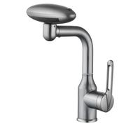 Stainless Steel Faucet Set - 360 Degree Rotating Kitchen Tap with 4 Spray Modes, Splash Resistant for Cold & Hot Water, Home Use Bathroom Mixer