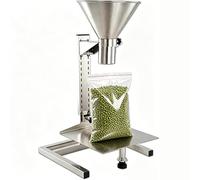 Stainless Steel Feeding Hopper, Food Grade Dispensing Funnel with Lifting Platform, Adjustable Height Stand, Food Is Delivered Evenly, for Powder, Liquid, Granule