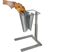 Stainless Steel Feeding Hopper for Foods, Duckbill Filling Package Funnel with 33-53cm Lift Bracket, Flexible Opening and Closing, Manual Feeder Funnel for Restaurants(S)