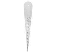Stainless Steel Feeler Gauge Ruler, Gap Measuring Tool with Metric and Imperial Scales, Etched 2-20mm / 1/16-3/4 Inch for Flange and Rail Gap Inspection