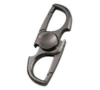 Stainless Steel Fidget Spinner Keychain for Men, 3-in-1 Bottle Opener & Pocket Tool, Smooth Spin Guarantee Anxiety Relief Gift for Dad Husband Boyfriend (Grey)