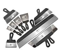 Stainless Steel Filling Knife, Drywall Plastering Spatula Taping Knife DIY Tools, Set 11 PCS, 40-600mm