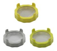 Stainless Steel Filter Lid for Wide Mouth Canning Jars Constructed from ABS Plastic for Reliable Home Sprouting Results (gray)