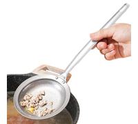Stainless Steel Fine Mesh Strainer - 11.53x3.85x1.18 Inch, Professional Spoon with Extended Handle | Ideal For Kitchen Use When Frying Broth, Frying Food, Dilated