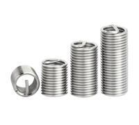 Stainless Steel Fine Thread Insert, Self-Tapping Thread Repair Insert 304 Stainless Steel M1.6-M24 10-100pcs(Length 2D,M2.3)