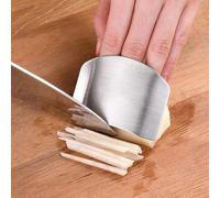 Stainless Steel Finger Guard - Anti-Cut Hand Protection for Kitchen | Finger Protector for Slicing Vegetables | Chopping Meat and Fruit Safely | Portable Design for Home Cooking