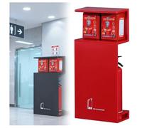 Stainless Steel Fire Extinguisher Cabinet Anti Corrosion Rust Proof Display Box for Apartments Shopping Malls Black