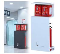Stainless Steel Fire Extinguisher Cabinet, Rust Proof Display Box for Apartments, Shopping Malls, Offices, Fire Safety Equipment Storage
