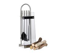 Stainless steel fireplace companion set Fireside Accessory Kit Durable Fireproof