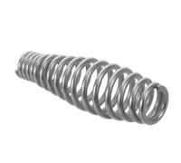 Stainless Steel Fireplace Handle Spring for Furnace Doors, Silver | Polished Waist Drum Tower Shape, Comfortable Grip, Heat-safe Handling, Quick Repair for DIY Homeowners