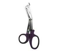 Stainless Steel First Aid Scissors, Curved Paramedic with Serrated Blade, Trauma & Nurse Scissor for EMT, EMS, Vets, Nursing Use, Crafting & Everyday Cutting 5.5 inches (1, Purple)