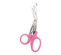 Stainless Steel First Aid Scissors, Curved Paramedic with Serrated Blade, Trauma & Nurse Scissor for EMT, EMS, Vets, Nursing Use, Crafting & Everyday Cutting 5.5 inches (Pink)