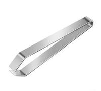 Stainless Steel Fish Bone Picker with Dual Edge Types for Effective Bone Removal in Cooked or Raw Seafood Dishes (Flat edge)