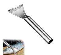 Stainless Steel Fish Descaler Tool Set, Portable Serrated Fish and Seafood Descaling Agent, Quick Fish Scale Remover with Sawtooth for Home Kitchens & Seafood Markets