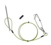 Stainless Steel Fish Lock - 20x120cm Heavy Duty Stringer Cable Safe Live Fish Holder Fishing Equipment Accessories | High Performance Fish Stringer for Saltwater Freshwater Seaboat Spear Fi