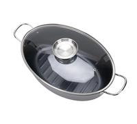 Stainless Steel Fish Steamer, Large Oval Non Stick Fish Cooker Pot Steam Pots Steamer Cookware For Home Kitchen Cooking
