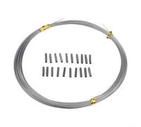 Stainless Steel Fishing Leader Wire, 7x7 Bite-Proof Saltwater Line, Corrosion-Resistant, Flexible for Natural Lure Action(50 pounds)