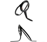 Stainless Steel Fishing Rod Guide, Anti-Knot Smooth Inner Casting Eye for Stable Performance, Tackle Accessory for Freshwater Saltwater Anglers(Black No. 10)