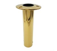 Stainless Steel Fishing Rod Holder, Elliptical Head Gold Color Marine Boat Accessory Compatible with Various Fishing Rods and Boats for Sea Fishing