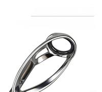 Stainless Steel Fishing Rod Tip Guide Ring Featuring Magnetic Anti-Twist System and Smooth Inner Curve for Reliable Performance (H)
