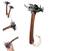 Stainless Steel Fist Shape Hammer,2025 New Decorative Fist Hammer - Stainless Steel Head & Wooden Handle,Multifunctional Solid Ham-mer Tools for Home/Office Car Outdoor Camping