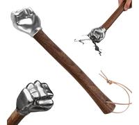 Stainless Steel Fist Shape Hammer, 2025 New Decorative Fist Hammer - Stainless Steel Head & Wooden Handle,Multifunctional Solid Ham-mer Tools for Gardening Household Car Outdoor Camping (A 1pc)