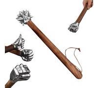 Stainless Steel Fist Shape Hammer for Home Car Outdoor Camping Rose Wooden Handle Crafts Hammer Decorative Ornament Suitable Hand Tools Hardware Tool