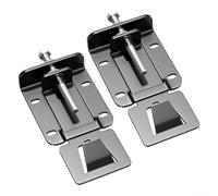 Stainless Steel Fixing Tools for Range Hoods 2 Pack of Kitchen Brackets (Black)