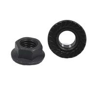 Stainless Steel Flange Nuts,Self Tapping Screws 2-10pc M3 M4 M5 M6 M8 M10 M12 Black A2-70 304 Stainless Steel Hex Head Serrated Spinlock Flange Nut Locknut DIN6923(M10 2pcs)