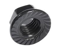 Stainless Steel Flange Nuts,Self Tapping Screws Black Zinc Plated Lock Nut M3 M4 M5 M6 M8 M10 M12 SUS304 DIN6923)(M8x1.25 (10pcs))