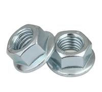 Stainless Steel Flange Nuts,Self Tapping Screws Left Hand Thread Hex Flange Nut M4 M5 M6 M8 M10 M12 Carbon Steel Zinc Plated Lock Nut(M12x1.75 (4pcs))