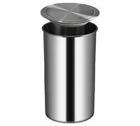Stainless Steel Flap Lid Garbage Bin, Recessed Counter Top Waste Chute, Built-In Metal Waste Bin Lid Embedded Wastebasket Bin for Kitchen Cabinet Office,9L A,12L A