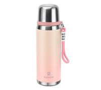 Stainless Steel Flask with Cup 700ml/23.6oz Vacuum Insulated Thermo Bottle Keep hot and Cold Water Bottles Coffee flasks.£¨Gradient Pink£©
