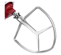 Stainless Steel Flat Beater Attachment Compatible For， KitchenAid 7 Quart Bowl Lift Stand Mixer Replacement Parts Bread Hook Replace KA7QCFB