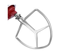Stainless Steel Flat Beater Attachment，Compatible for KitchenAid 7 Quart Bowl Lift Stand Mixer Replacement Parts Bread Hook Replace KA7QCFB