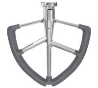 Stainless Steel Flat Beater for KitchenAid 5Qt-6Qt Bowl-Lift Stand Mixer | 18/8 Steel Paddle, Fits Professional 5 Plus and 600 Series K5SS K5 KG25 KV25 KP26 KT26, Heavy Duty, Dishwasher Safe