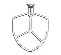 Stainless Steel Flat Beater for KitchenAid 5qt-6qt Bowl-Lift Stand Mixer, Fit for Professional 5 Plus and Professional 600 Seris Mixer K5 KG25 KV25 KP26 KT26, Heavy Duty and Dishwasher Safe