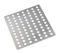 Stainless Steel Flat Drain Guard Cover Plate Grid 150mm x 150mm Rustproof 1pc