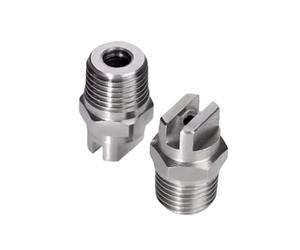 Stainless Steel Flat Fan Nozzle 1pc 1/4 BSPT Flat Fan Nozzle Water Spray Jet Nozzle high Pressure 110 Degree HVV Water Spray Nozzle for Cleaning Washing(1I8-8008)