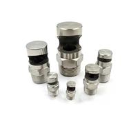 Stainless Steel Flat Fan Spray Tip， 304 SS Duckbill Wide Angle Fan Nozzle with 1/8-3/4 Threads 120-150 Degree Pack of 2 Or 5(1/2 Wide Angle Fan Nozzle (Hole Diameter 9.3mm),5pcs)