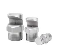 Stainless Steel Flat Fan Spray Tip， 304 Stainless Steel Wide Angle Flat Fan Nozzle 1/8-3/4 inch BSP Pack of 2 Or 5 pcs(3/8 Wide Angle Fan Nozzle (Hole Diameter 5.0mm),5pcs)