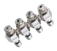 Stainless Steel Flat Fan Spray Tip， 4 Way Pressure Washer Nozzle 4000PSI 2-3GPM 1/4 inch Quick Connect Stainless Steel 2 pcs(1pc)