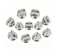 Stainless Steel Flat Fan Spray Tip, 65° Nozzle for Carpet Cleaning, Weed Killer, and T16/T20/T30 Drone Sprayer, 10Pcs 110° Hole Diameter：1.4 mm(0.055in)